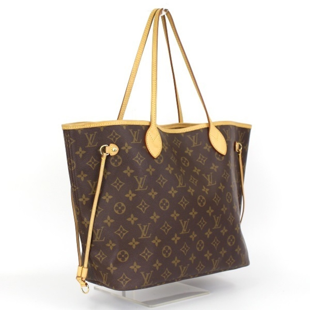 Louis Vuitton Neverfull MM Monogram Tote Bag Brown
